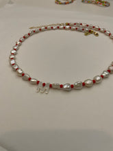 Load image into Gallery viewer, Keshi Pearl & Bead Initial Necklace