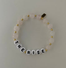 Load image into Gallery viewer, LIMITED EDITION Rose Quartz personalised bracelet
